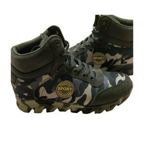 SPORT Fashion Camouflage Sneaker Wedged Inner Heal Women’s Shoes Size 38/US 7.